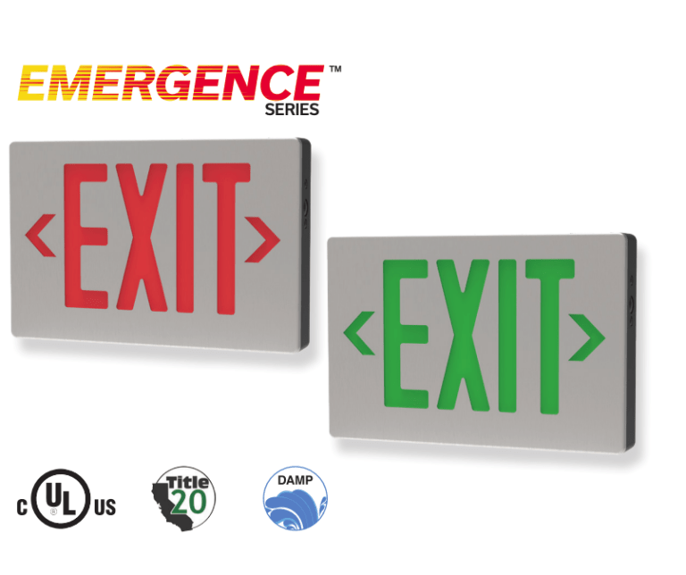 EMG-DCEX-BABK-G Emergence Die-Cast Exit Signs